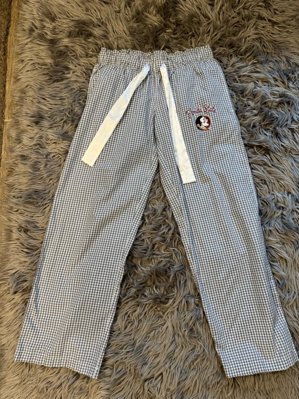 Florida State Blue Gingham Lounge Pants - Unbranded